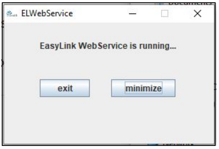 Launch the service directly from here or double-click the Icon on the desktop. The web service will be started and a pop-up will notify you of it.